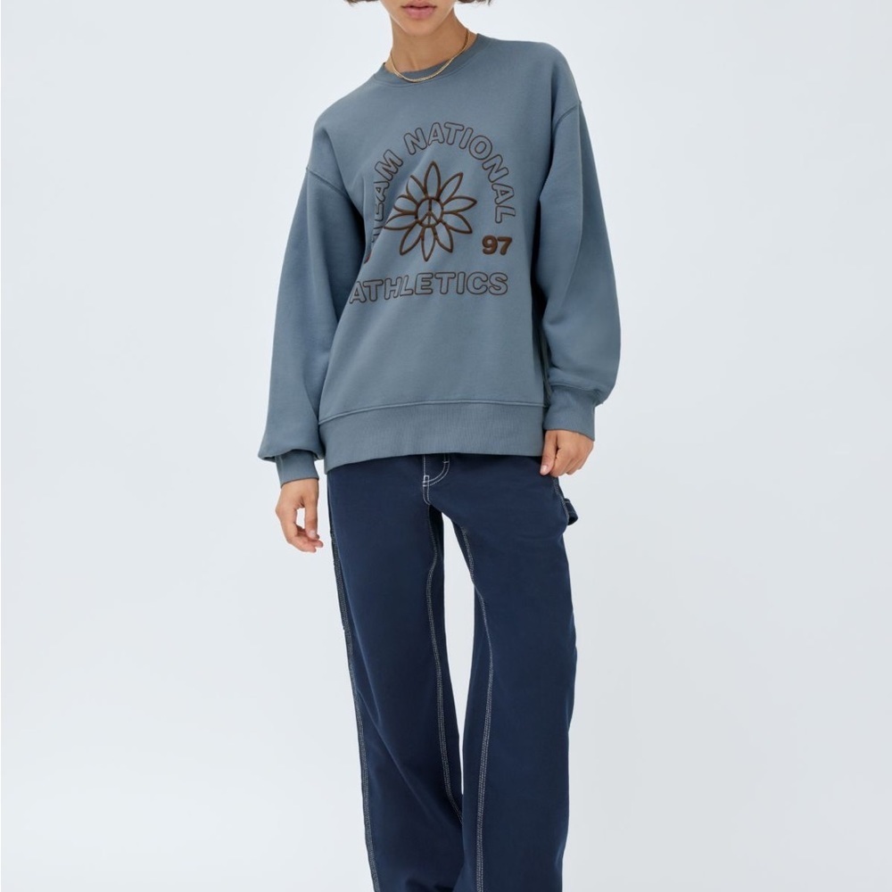 Tna
New Cozy Fleece Boyfriend Crew Sweatshirt - Picture 2 of 12